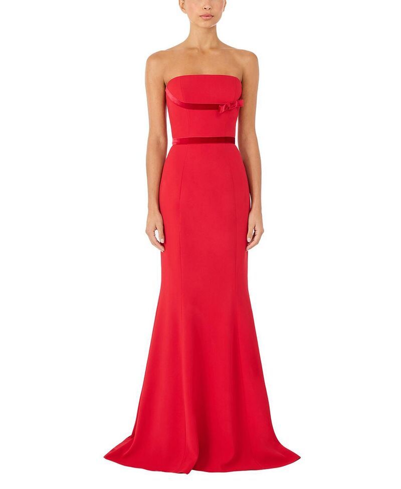 ジェニー・パッカム レディース トップス ワンピーストラップレス マキシ Jenny Packham Pamela BowDetail Strapless Maxi Dress Chilli Red レッド 422,910円