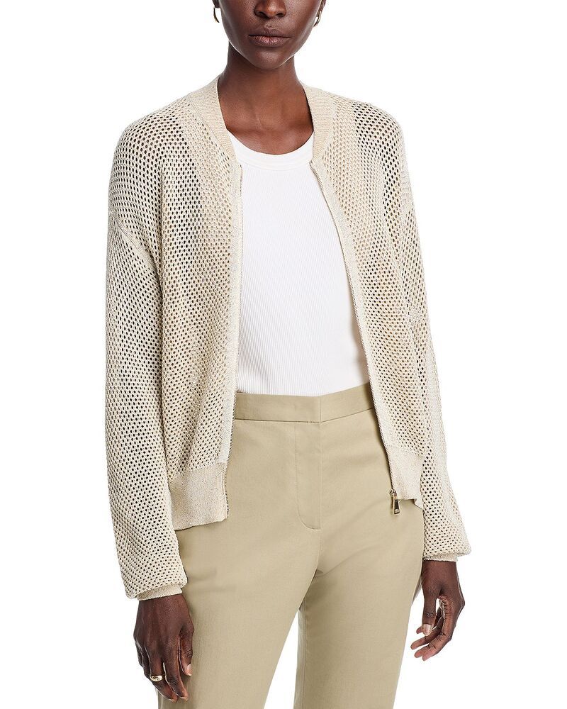 ファビアナ フィリッピ レディース アウター ジャケット・ブルゾン Fabiana Filippi Bomber Jacket Open White ホワイト