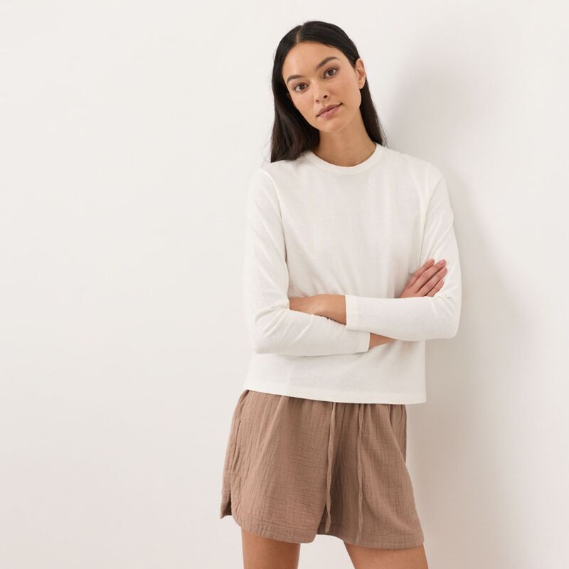 パクト レディース トップス Tシャツ コットン Pact Organicotton Slub Long Sleeve Cream クリーム