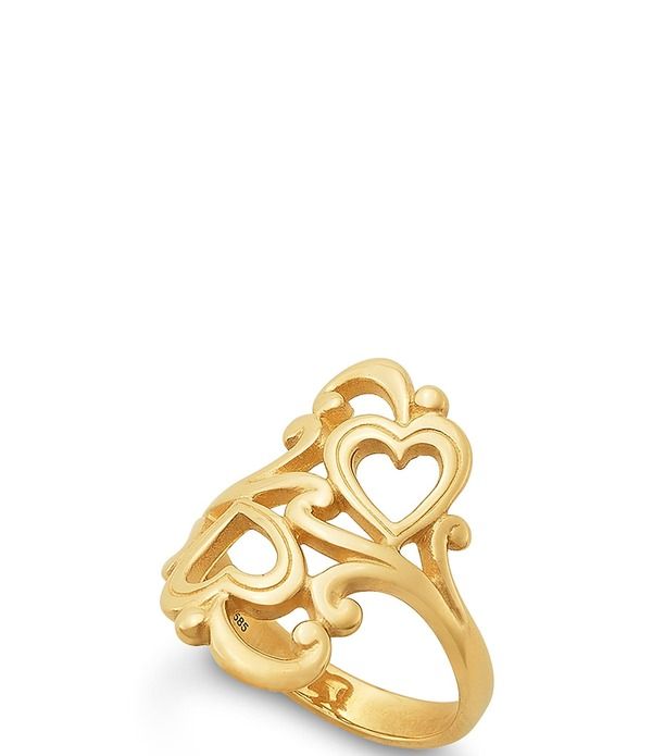 ジェームズ エイヴリー レディース アクセサリー 指輪 James Avery Swirls and Scrolls Heartstatement Ring 14K Gold ゴールド