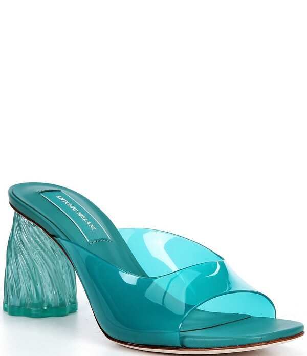 アントニオ メラーニ レディース シューズ サンダル Antonio Melani Carmilla Wavy Vinyl Mules Amazonia Green グリーン
