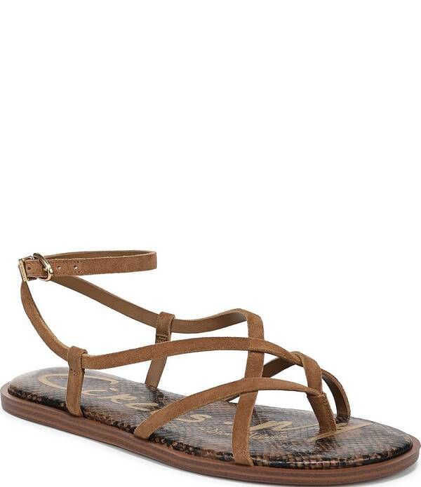 サムエデルマン レディース シューズ サンダル スエード アンクル Circus NY by Sam Edelman Dakota Suede Ankle Wrap Thong Sandalspiced Nutmeg