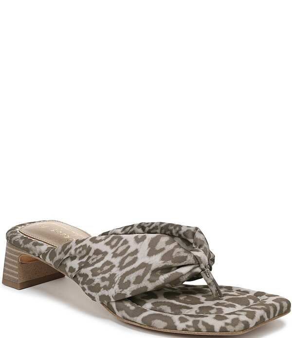 サムエデルマン レディース シューズ サンダル ヒール Circus NY by Sam Edelman Colette Leopard Thong Block Heel Slide Sandals Wildwood Brown ブラウン 22,484円