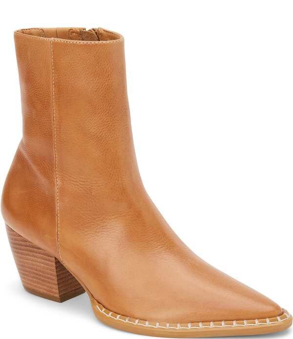 マチス レディース シューズ ブーツ・レインブーツ レザー Matisse Caty Leather Whipstitch Western Booties Butterscotch