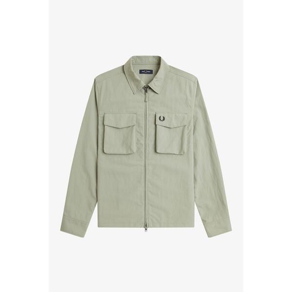 フレッドペリー メンズ トップス シャツ Fred Perry Mens Overshirt Seagrass M37