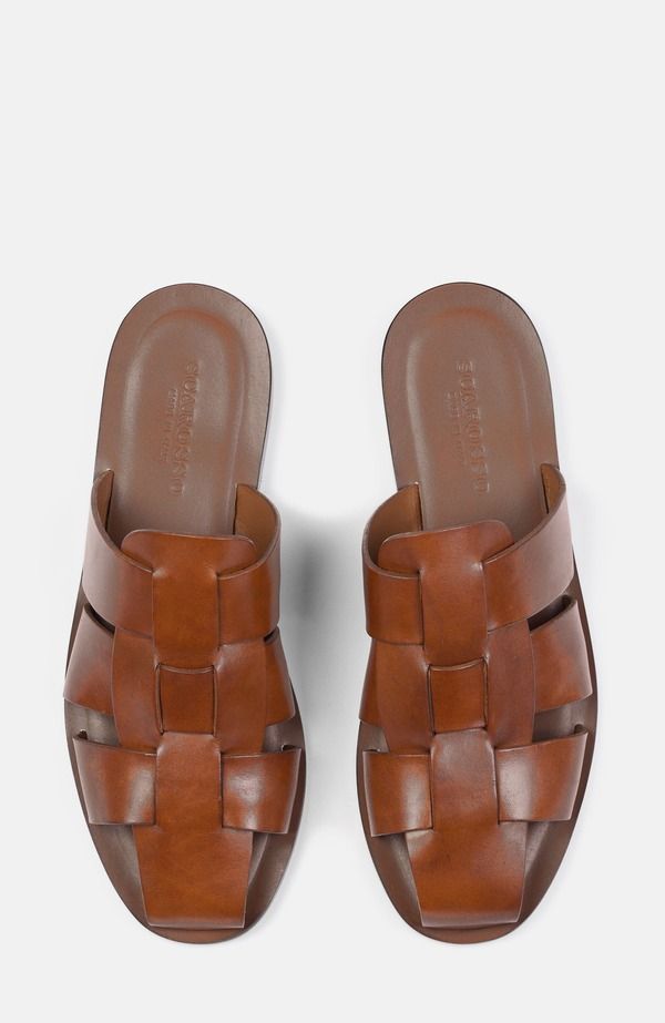 スカロッソ メンズ シューズ サンダル SCAROSSO Perseo Sandals Cognac Calf スカロッソ メンズ シューズ サンダル SCAROSSO Perseo Sandals Cognac Calf