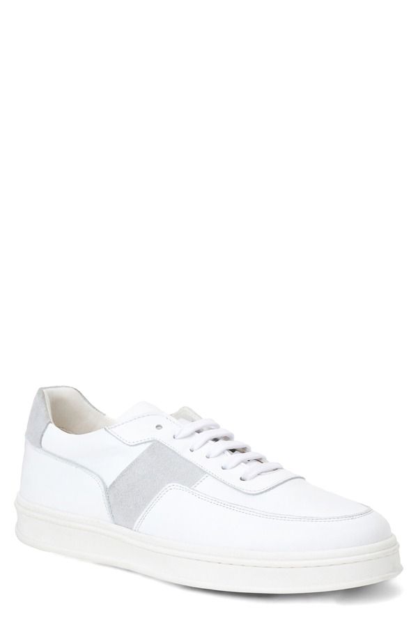 ブルーノマグリ メンズ シューズ スニーカー Bruno Magli Ponza Sneaker White Ice Suede ホワイト