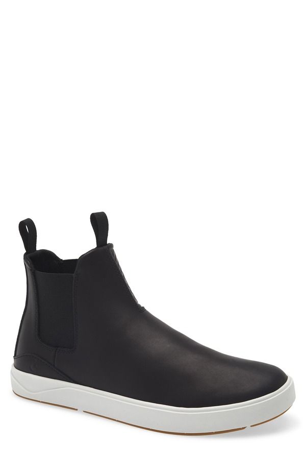 オルカイ メンズ シューズ ブーツ・レインブーツ チェルシーブーツ チェルシー OluKai Laeahi Mid Chelsea Boot Black Black ブラック
