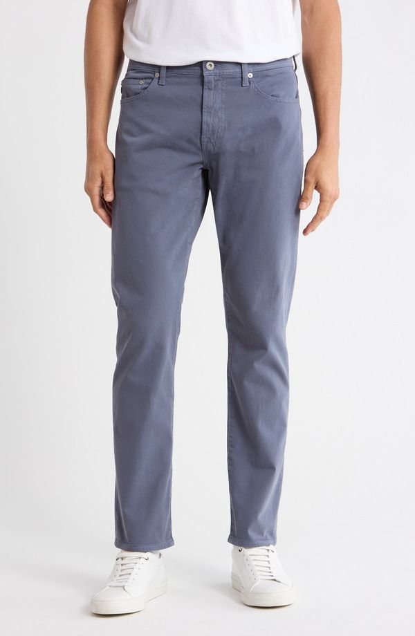エージー メンズ ボトムス カジュアルパンツ Tシャツ AG Everett Stretch Sateen Slim Straight Pants Vintage Cornflower