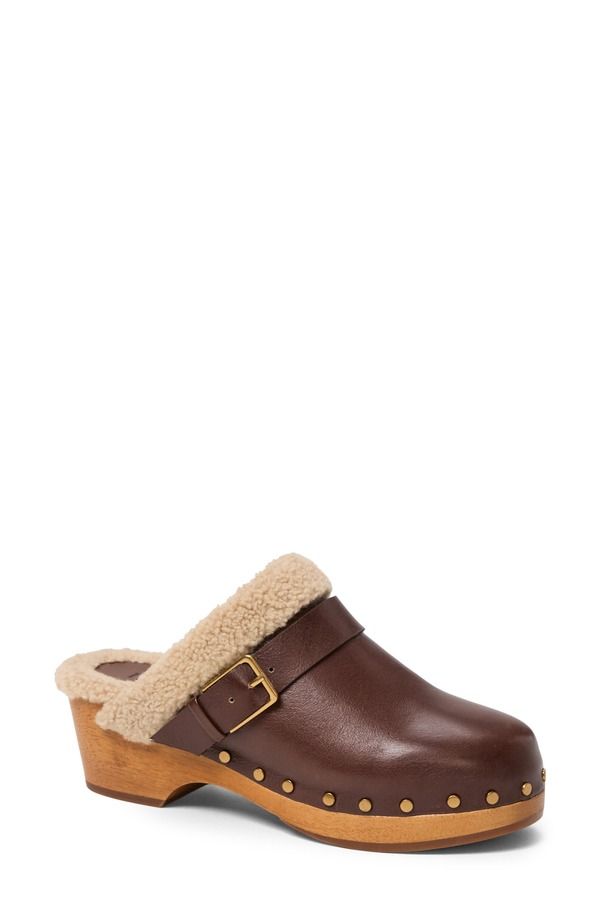 ペイジ レディース シューズ サンダル PAIGE Helena Faux Shearling Clog Auburn