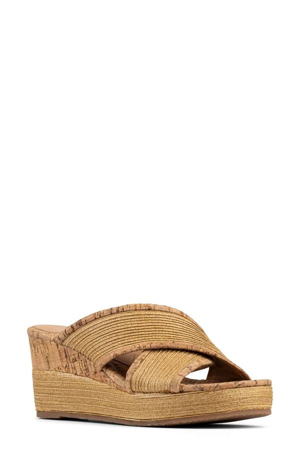 ドナルドプリネール レディース シューズ ヒール プラットフォーム サンダル Donald Pliner Gorgina Platform Wedge Sandal Natural