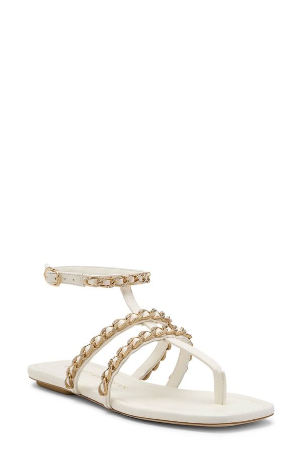 スチュアート ワイツマン レディース シューズ サンダル Stuart Weitzman Soluxe Crystal Sandal Cream クリーム