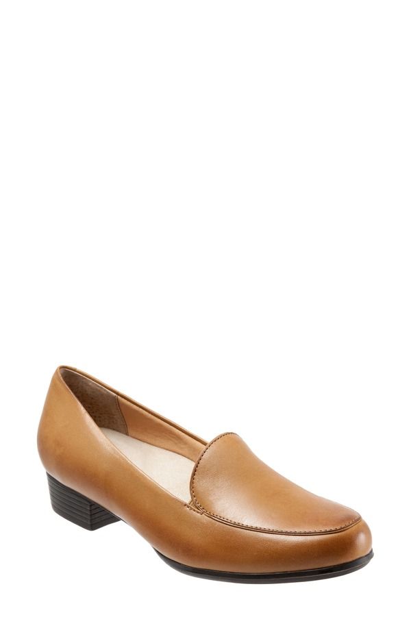 トロッターズ レディース シューズ スリッポン・ローファー Trotters Monarch Loafer Tan Leather タン