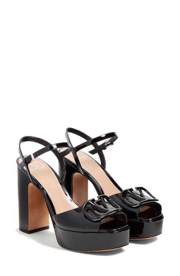ヴァレンティノ レディース シューズ サンダル プラットフォーム ロゴ Valentino Garavani VLOGO Signature Platform Sandal Black ブラック