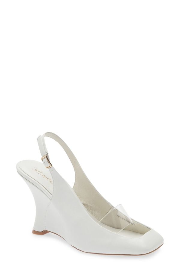 ジェフリー キャンベル レディース シューズ パンプス Jeffrey Campbell Nebulislingback Wedge Pump Ivory アイボリー