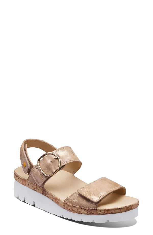 サミュエルフドバード レディース シューズ サンダル Samuel Hubbard Portola Two Strap Sandal Gold Metallic Suede ゴールド