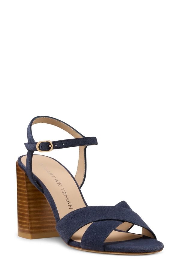 スチュアート ワイツマン レディース シューズ サンダル アンクル Stuart Weitzman Alyssankle Strap Sandal Nice Blue New Camel ブルー