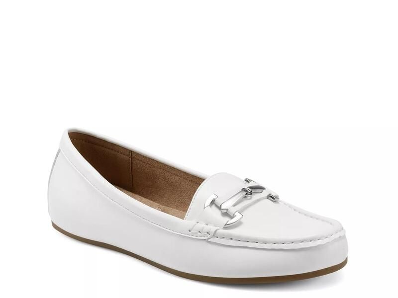 エアロソールズ レディース シューズ スリッポン・ローファー AerosolesDay Drive Loafer White ホワイト