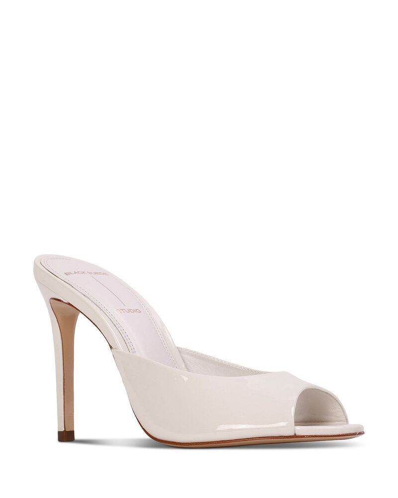 ブラックスエードスタジオ レディース シューズ サンダル ヒール Black Suede Studio Womens Alessia Mule Higheel Sandals Coconut
