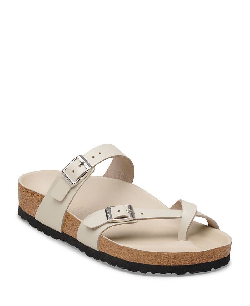 ビルケンシュトック レディース シューズ サンダル Birkenstock Womens Mayari Buckled Slide Sandals Amalfi Oyster