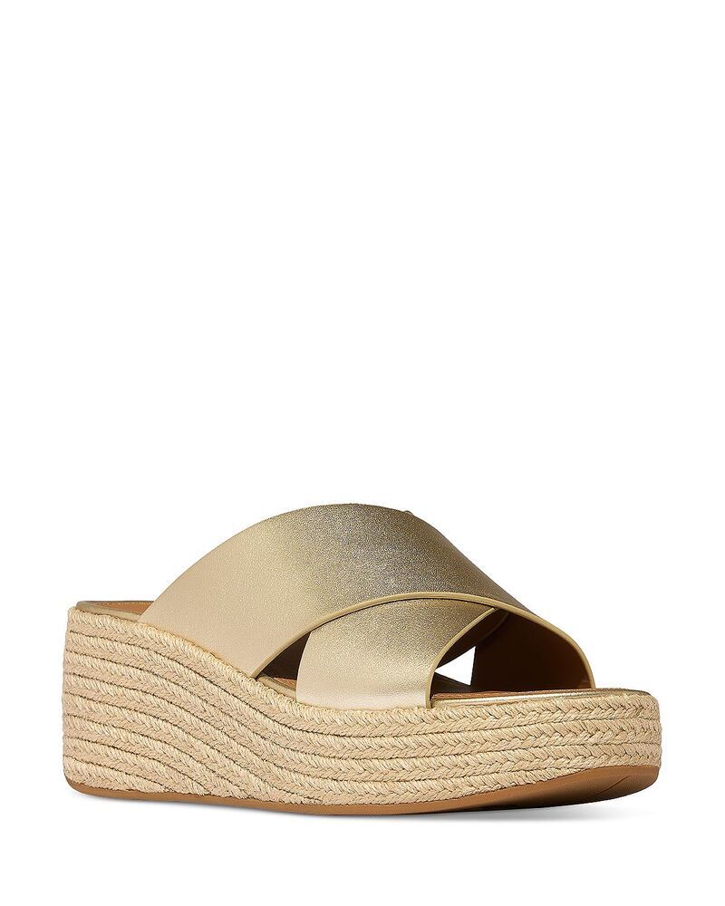 フィットフロップ レディース シューズ サンダル プラットフォーム FitFlop Womens Espadrille Platform Sandals Platino