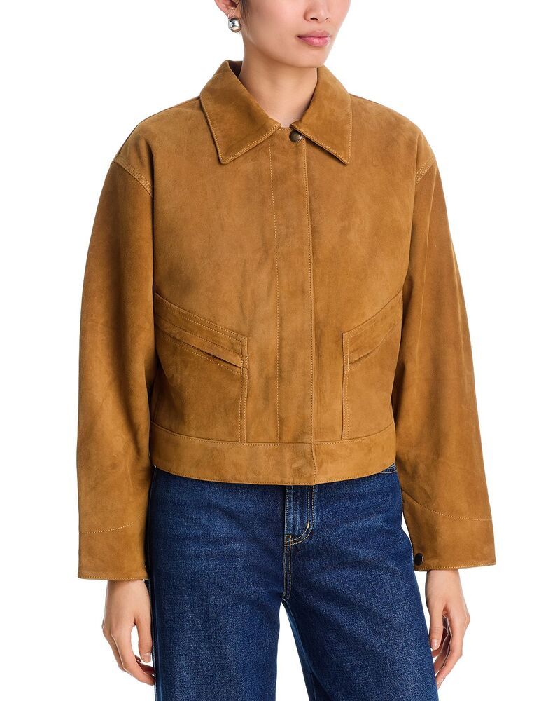 セブンフォーオールマンカインド レディース アウター ジャケット・ブルゾン レザー 7 For All Mankind Leather Utility Jacket Suede Cara