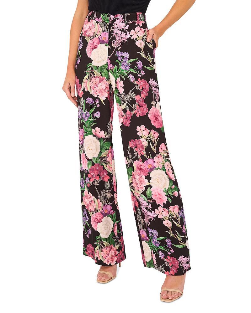 テッドベーカー レディース ボトムス カジュアルパンツ フラワー柄 フラワー Ted Baker Carina Floral Suit Pants Rich Black ブラック