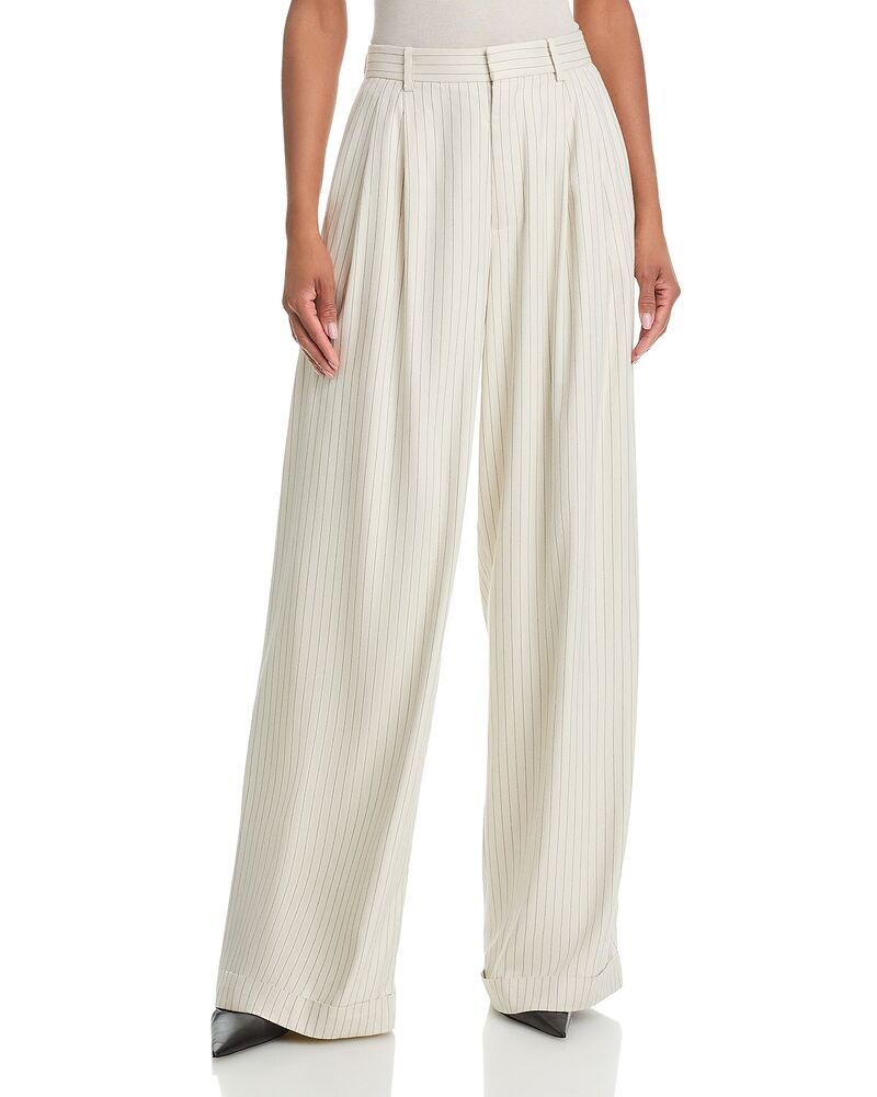 フレーム レディース ボトムス カジュアルパンツ FRAME The Pinstripe Avenue Pants Creamulti クリーム
