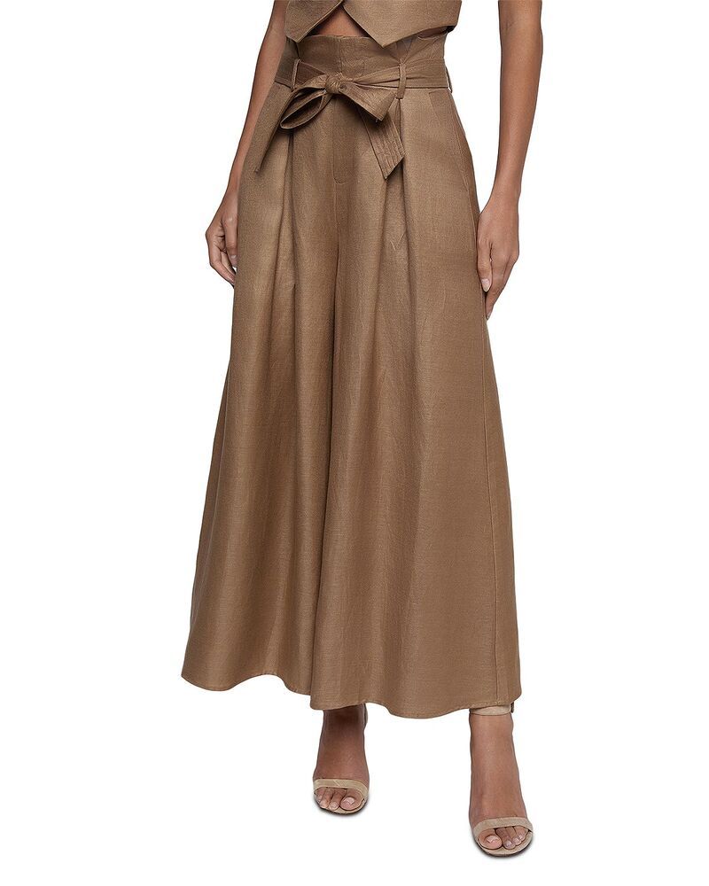 ラジャンス レディース ボトムス カジュアルパンツ LAGENCE Lowen Paper Bag Waist Cropants Barley