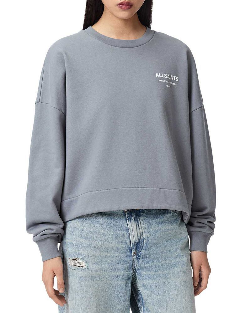 オールセインツ レディース アウター パーカー・スウェット シャツ ALLSAINTS Dreamer Lila Sweatshirt Quarry Blue ブルー