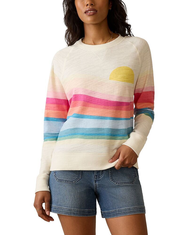 ファレティ レディース アウター パーカー・スウェット シャツ Faherty Sunwashed Slub Sweatshirt Sun Spritz