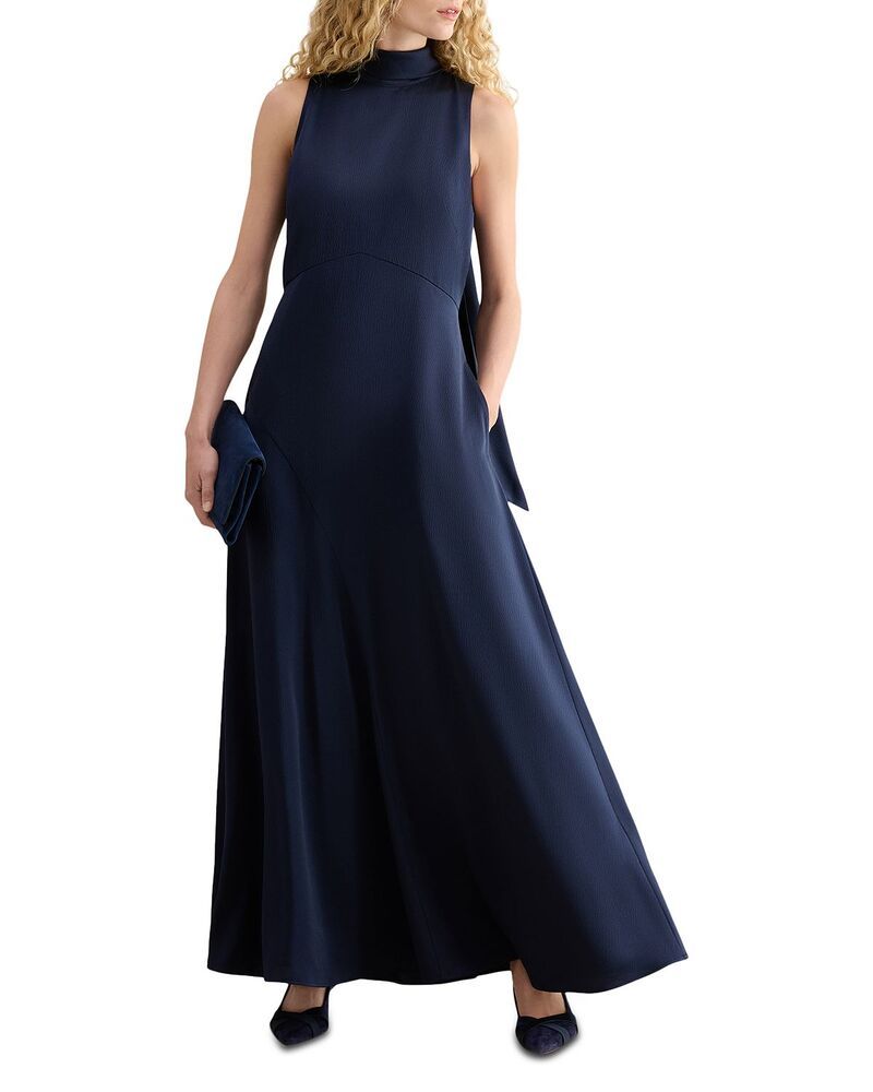ホッブスロンドン レディース トップス ワンピース HOBBS LONDON Black Tie Collection Marilyn Dress Midnight Navy ネイビー