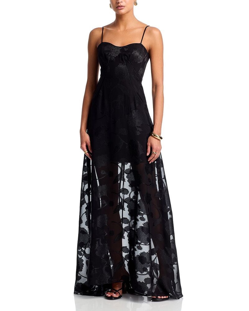 アクア レディース トップス ワンピース レース AQUA Jacquard Lace Up Dress Exclusive Black ブラック