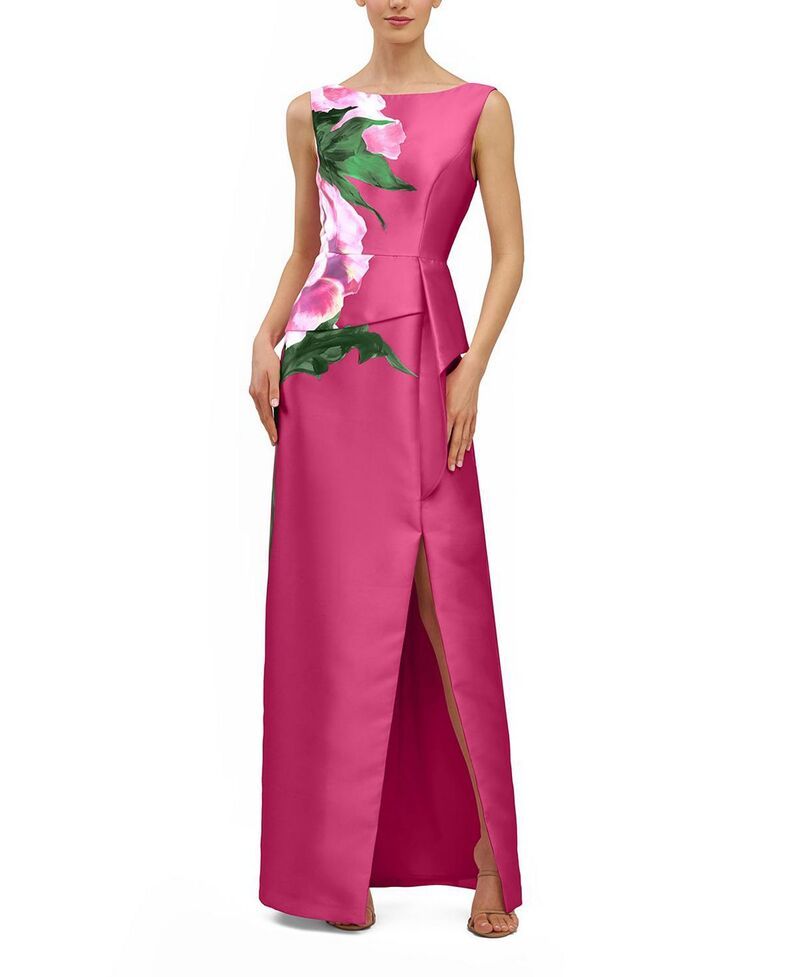 ケイ アンジャー レディース トップス ワンピース Kay Unger Luciana Column Gown Rose Bud