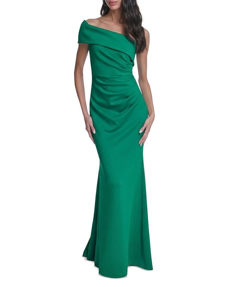 エリザジェイ レディース トップス ワンピース Eliza J One Shoulder Dress Green グリーン
