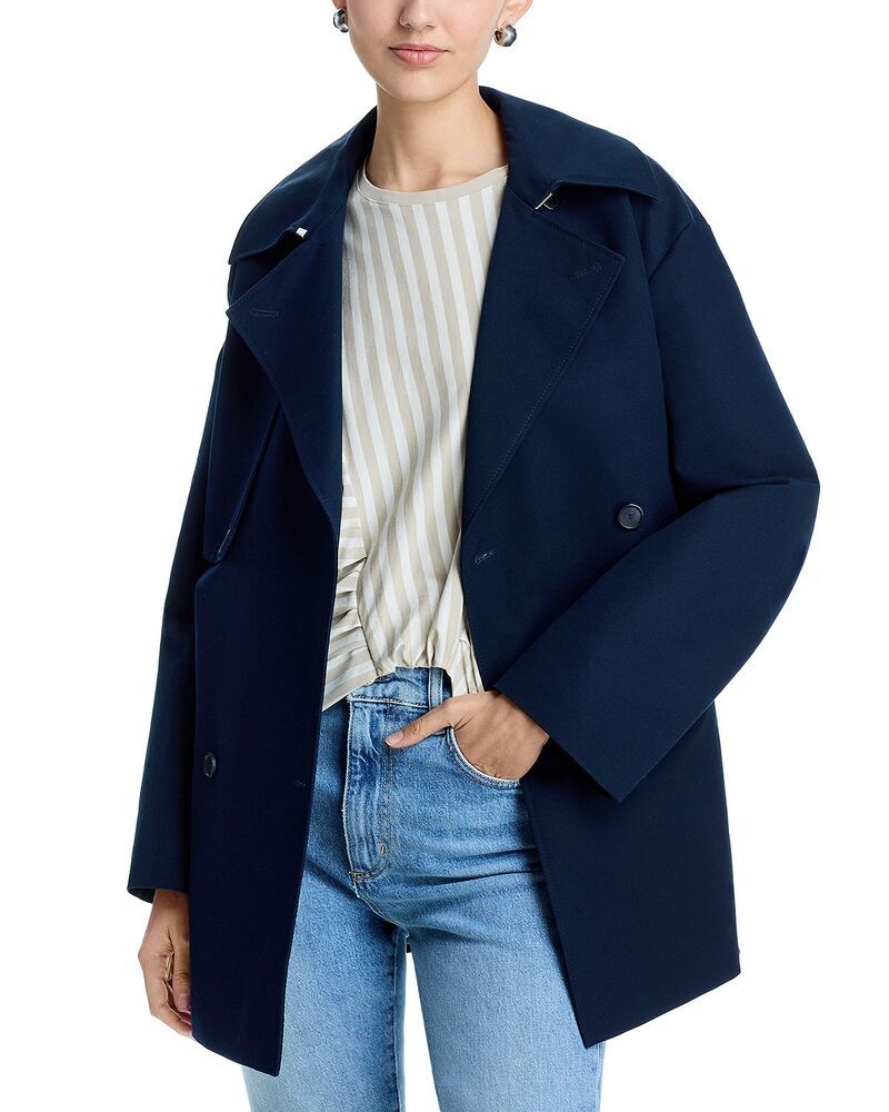 ボス レディース アウター コート BOSS Cromas Coat Dark Blue ブルー