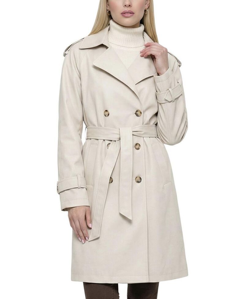 ゴルスキ レディース アウター コート Gorski Lightweight Belted Trench Coat Beige ベージュ