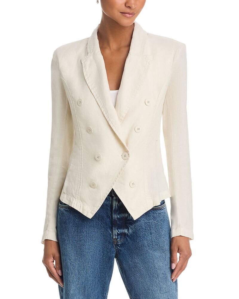 ラジャンス レディース アウター ジャケット・ブルゾン ヴィンテージ デニム ブレザー LAGENCEmerson Structuredenim Blazer in Vintage White ホワイト