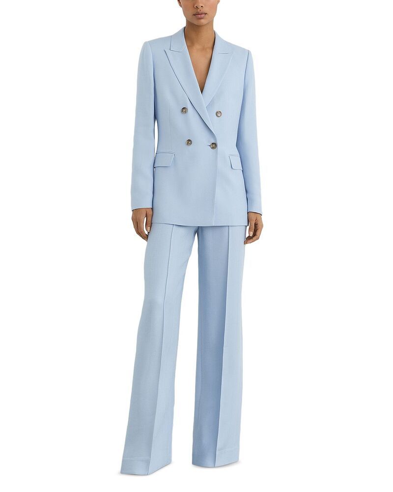 レイス レディース アウター ジャケット・ブルゾン REISS Magda Double Breasted Suit Jacket Blue ブルー