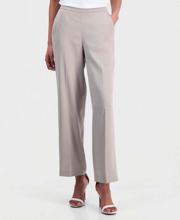 アンクライン レディース ボトムス カジュアルパンツ Anne Klein Womens HighRise PullOn Trousers Porchini