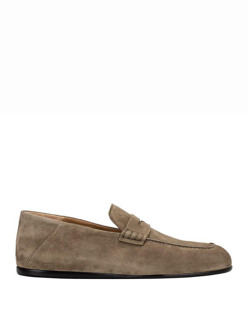 ボス メンズ シューズ スリッポン・ローファー スエード BOSS Mens Briann Suede Loafers Medium Green グリーン