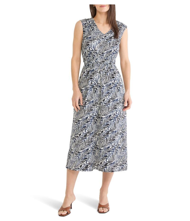 ニックプラスゾーイ レディース トップス ワンピース プチ Niczoe Petite Inked Lines Dierdress Indigo Multi インディゴ