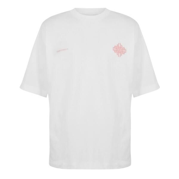 ザ クチュール クラブ メンズ トップス Tシャツ オーバーサイズフィット The Couture Club Mens Blurred Oversized Fit Oversized TShirt WhitePink ホワイト