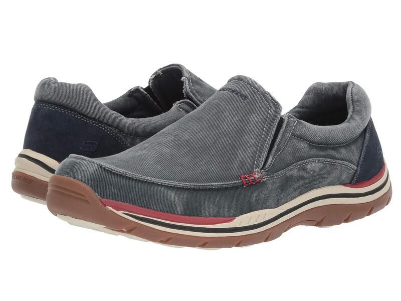 スケッチャーズ メンズ シューズ スリッポン・ローファー Skechers Expected Avillo Navy ネイビー