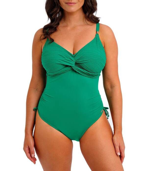 ファンタジー レディース トップス ワンピース Vネック Fantasie Beach Waves Twist Front Underwire VNeck One Piece Swimsuitourma