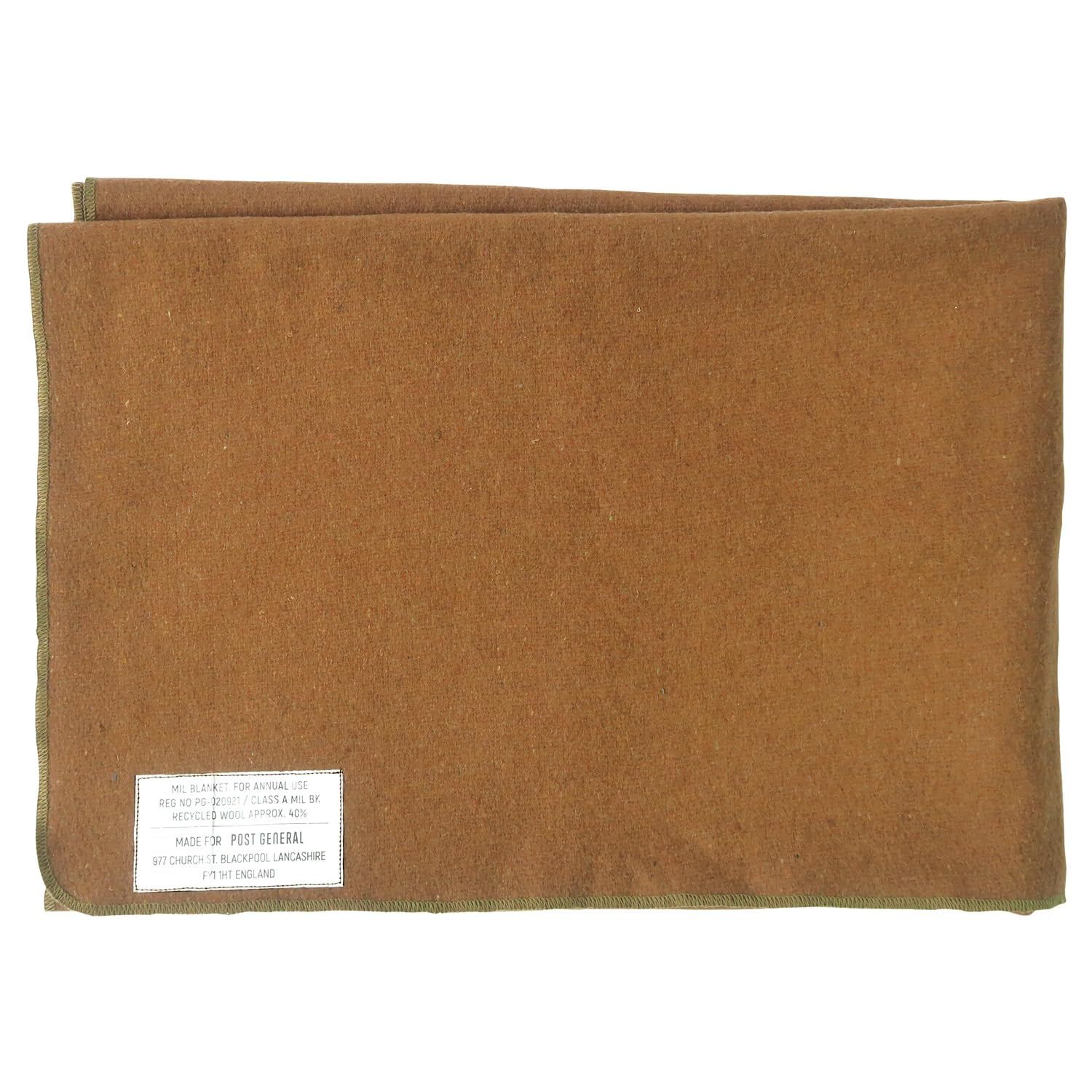 新品 POST GENERAL ポストジェネラル ミル ブランケット (ライトブラウン)