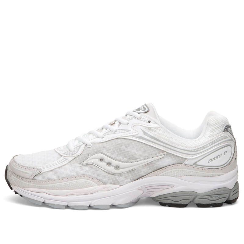 サッカニー メンズ シューズ スニーカー Saucony Progrid Omni 9 Sneaker White Grey ホワイト