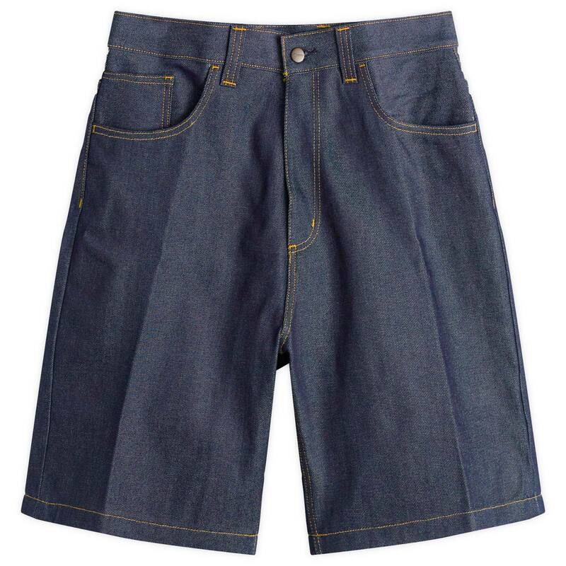 カーハート メンズ ボトムス ハーフパンツ・ショーツ ショートパンツ デニム Carhartt WIP Brandon Loose Denim Shorts Blue Rigid ブルー