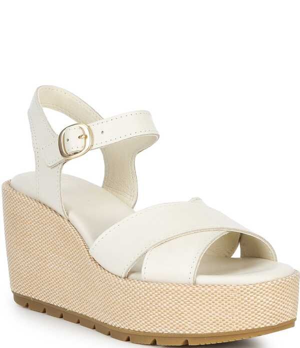 ソレル レディース シューズ サンダル プラットフォーム アンクル レザー Sorel Sunpeak Wedge Ankle Strap Leather Platform Sandals ChalkGum チョーク