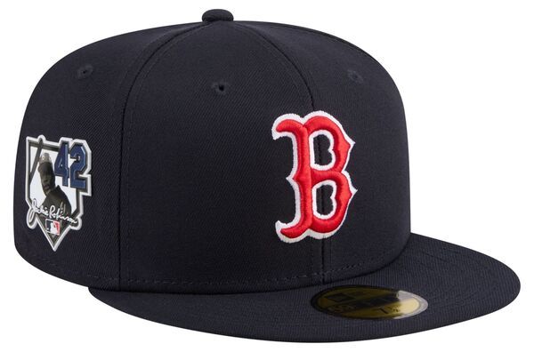ニューエラ レディース アクセサリー 帽子 New Eradult Boston Red Sox Jackie Robinson Day Navy 59Fifty Fitted Hat NoColor ネイビー